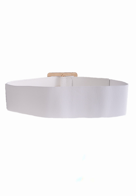 Square buckle belt white image number null