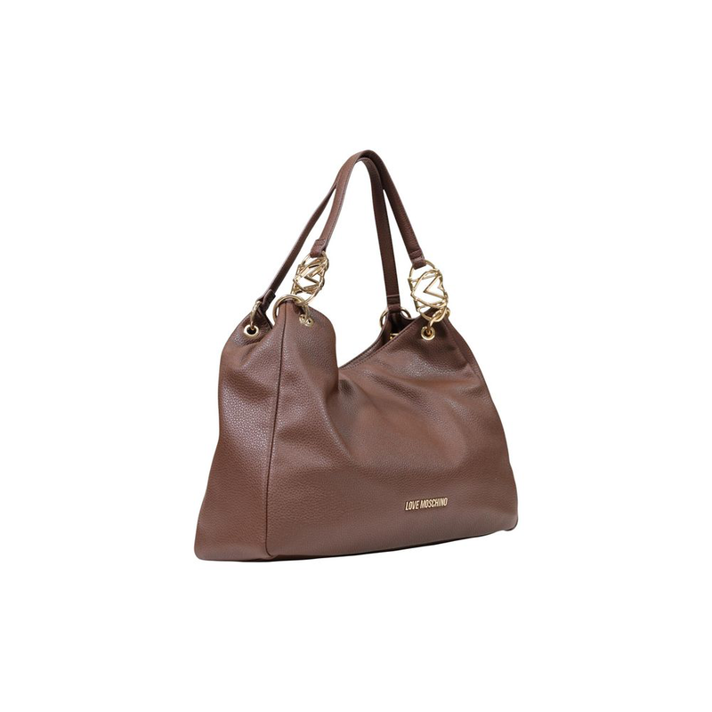 Brown polyethylene handbag-null