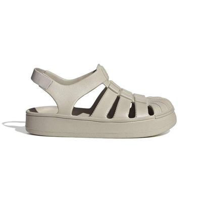 Adidas superstar sandal c, Aluminum, medium