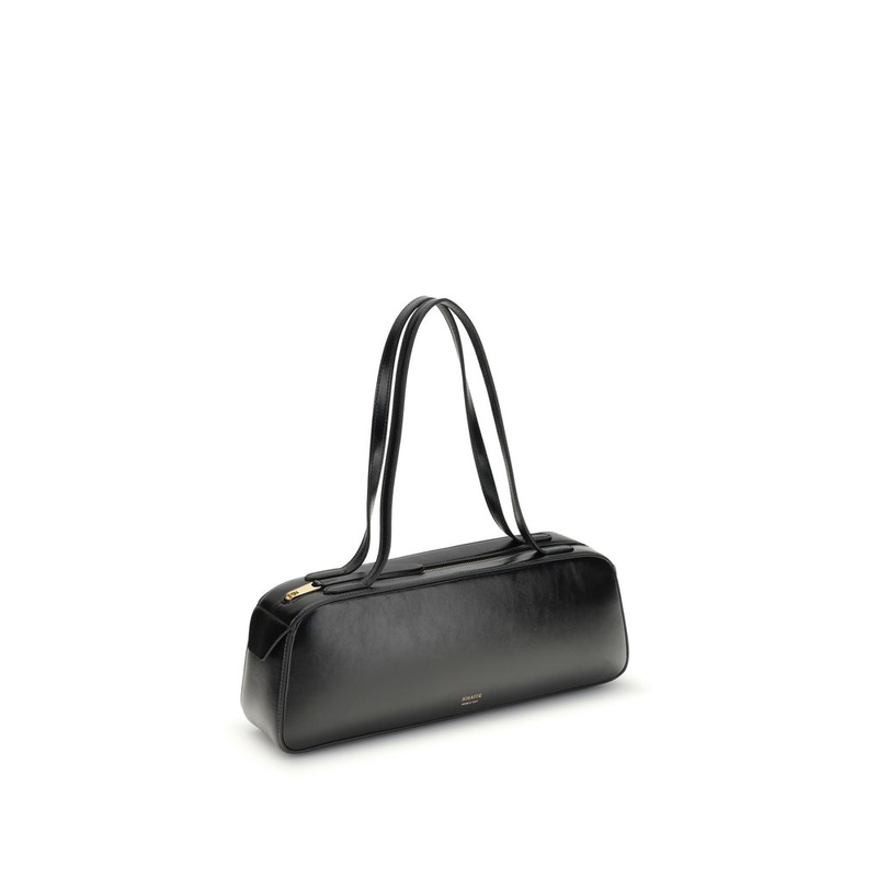 Black calf leather bos taurus shoulder bag-null
