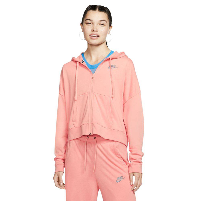 Sportswear jersey full zip hoodie womens-null