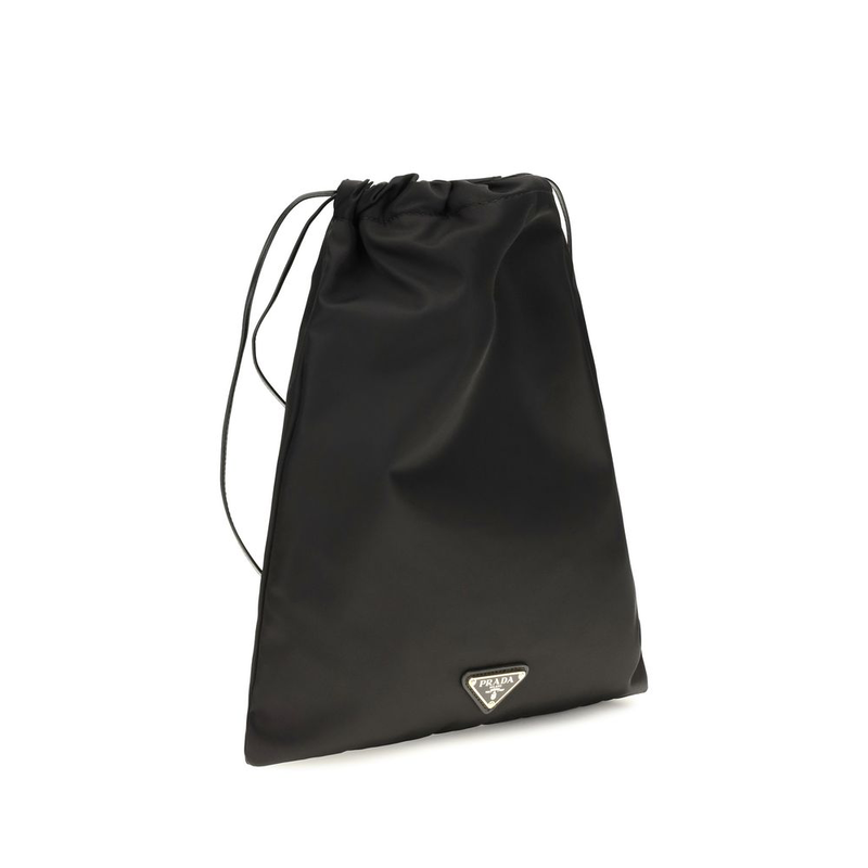 Black polyamide clutch bag-null