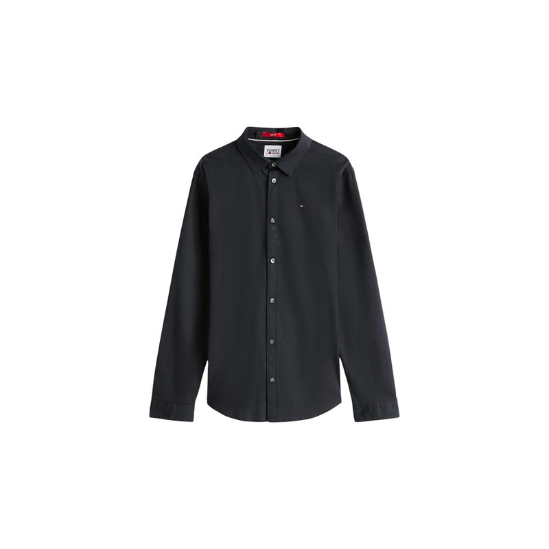 Black cotton dress shirt-null