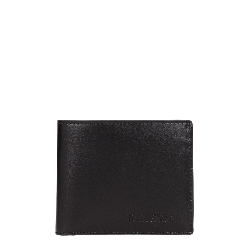Black leather wallet-null
