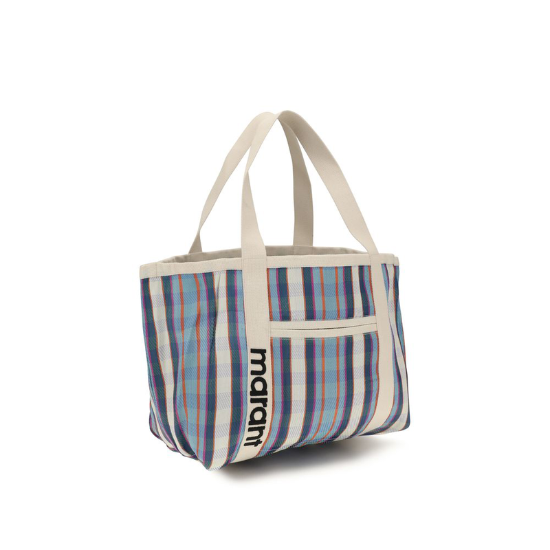 Multicolor nylon shoulder bag-null