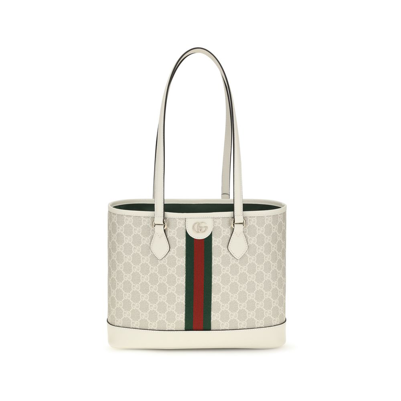 White cotton handbag-null
