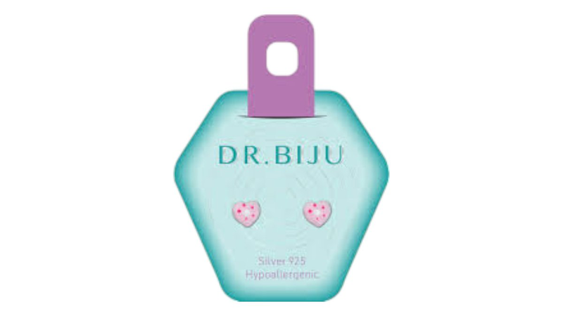 Dr.biju hearth 6mm silver rose pois-null