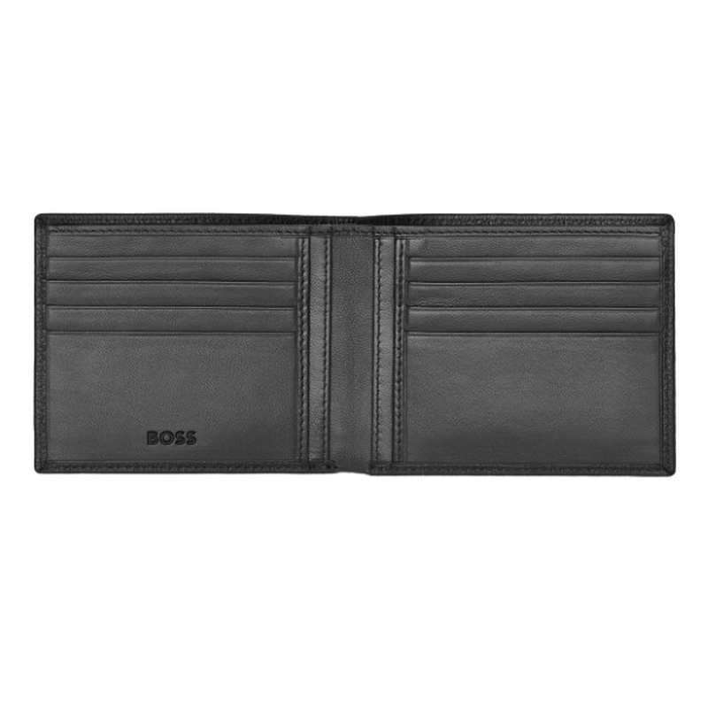 Boss wallet classic grained black-null