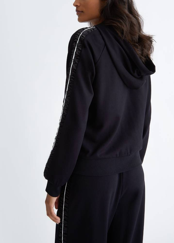 Product image: Satin side details zip hoodie-null