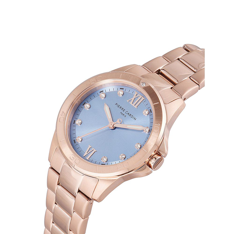 Multicolor stainless steel dress watch-null