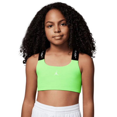 Girls sport indy bra, Electric Green, medium