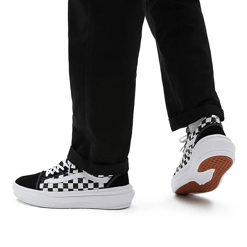 Vans checkerboard old skool overt cc shoes image number null