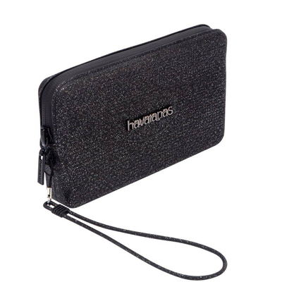 Mini bag plus glitter (17cm x 10cm), Black, medium