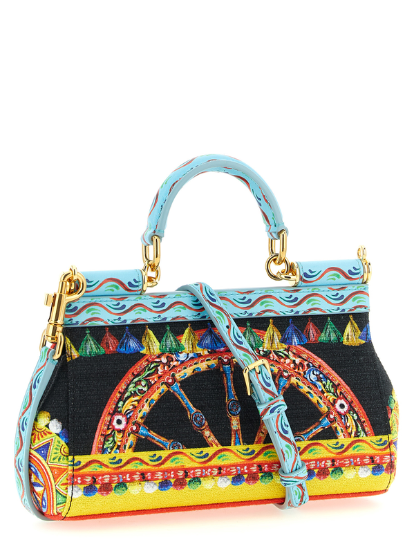 Multicolor cotton handbag-null