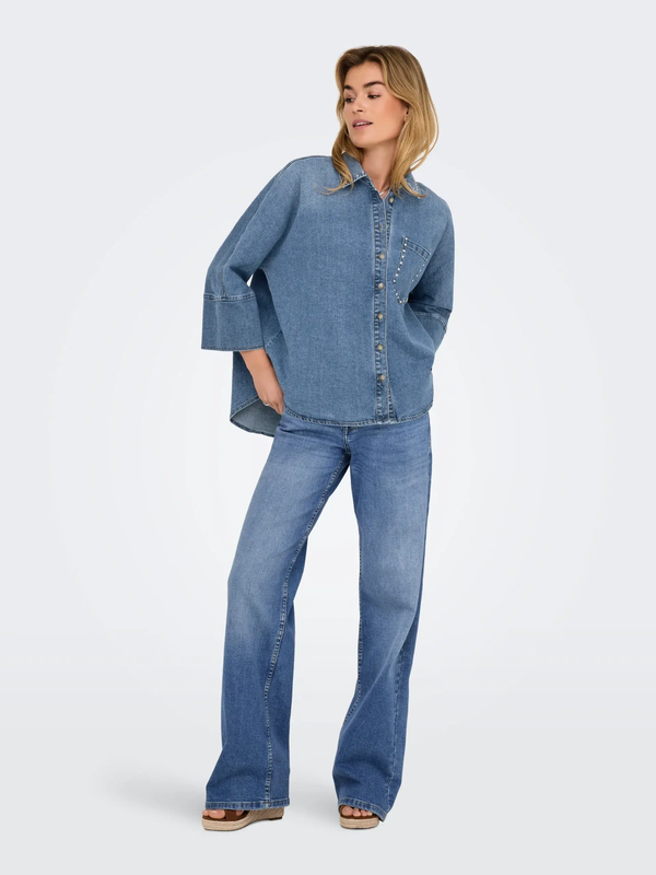 Product image: Only grace denim shirt studs-null