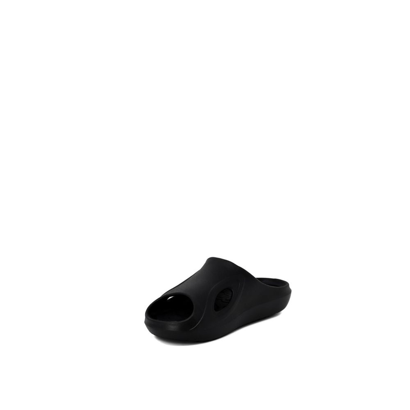 Black polyethylene slippers-null