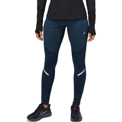 Asics women lite-show winter tight (2012c029-403), Blue, medium