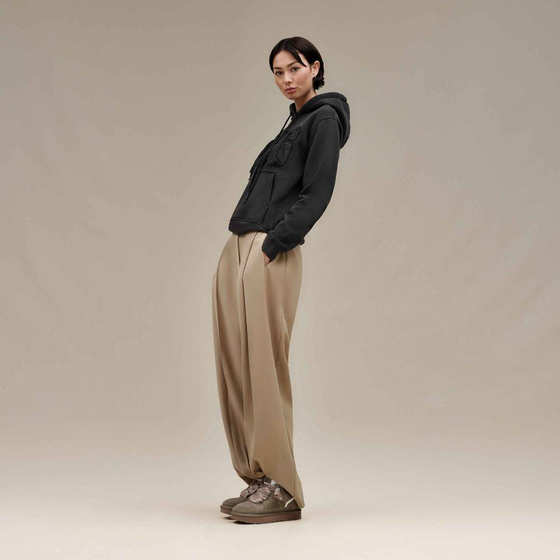 Rey fuzzy logo hoodie-null