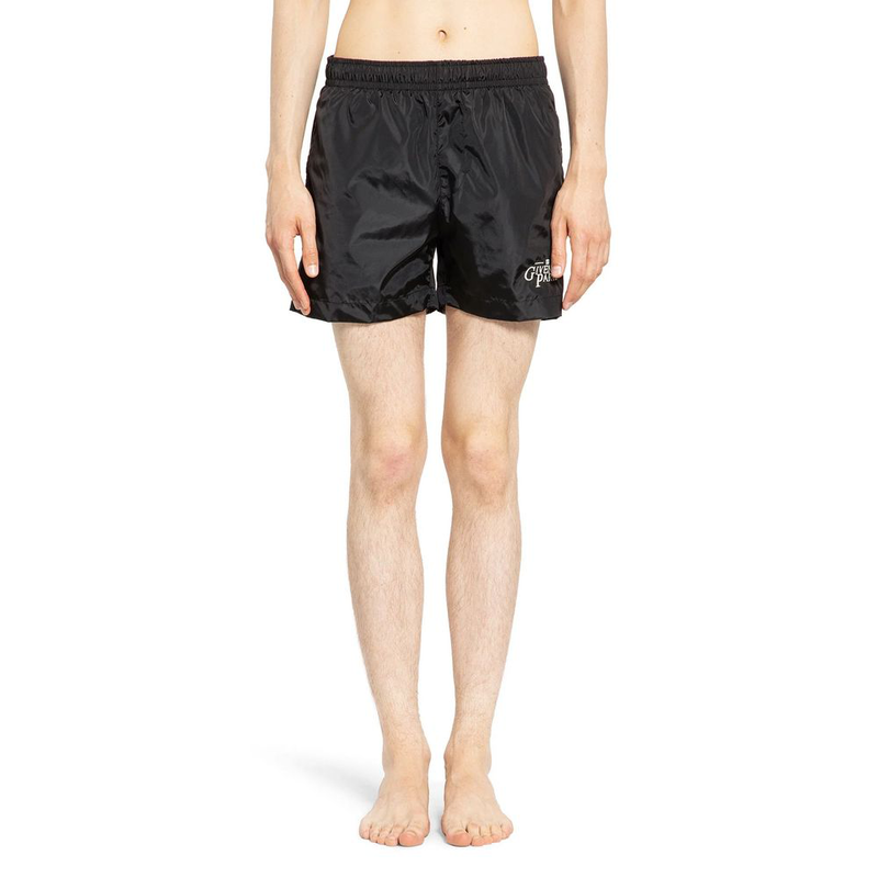 Black polyamide swim shorts-null