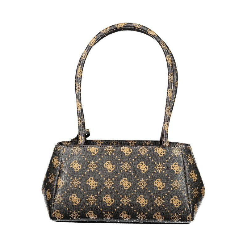 Marrone poliuretano women handbag-null