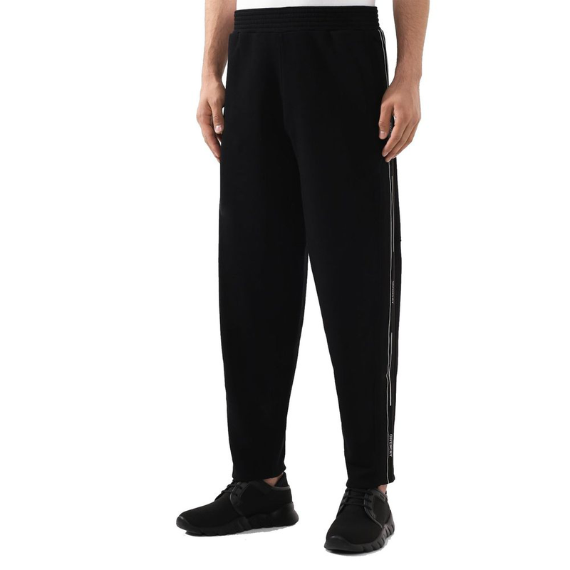 Black cotton joggers (workout pants)-null