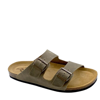 Plakton men leahter mules, Kkhaki, medium