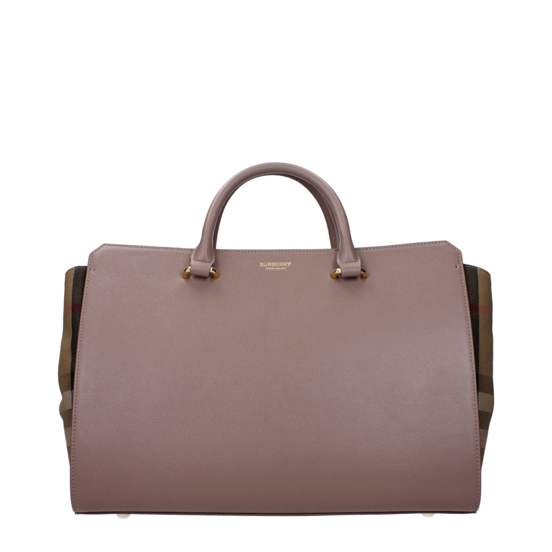 Gray leather handbag-null
