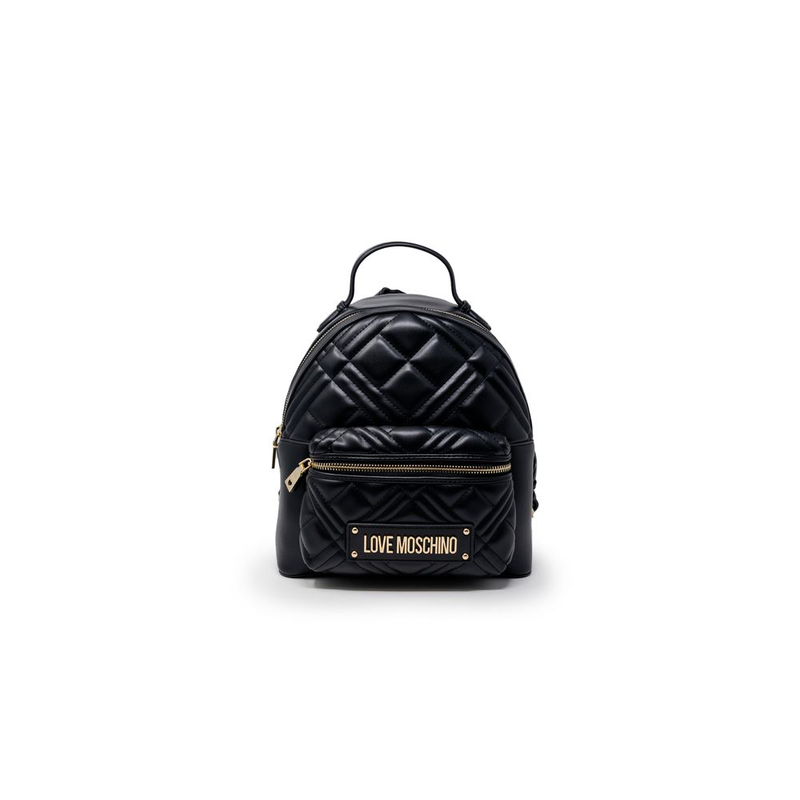 Black polyethylene backpack-null