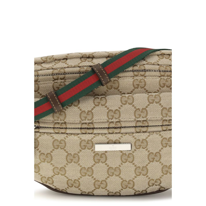 Beige polyester shoulder bag-null