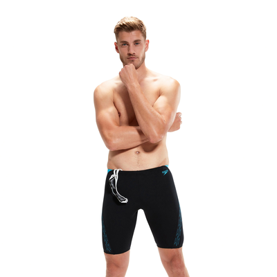 Speedo men hyper boom splice jammer (800303815147), Black/blue, medium