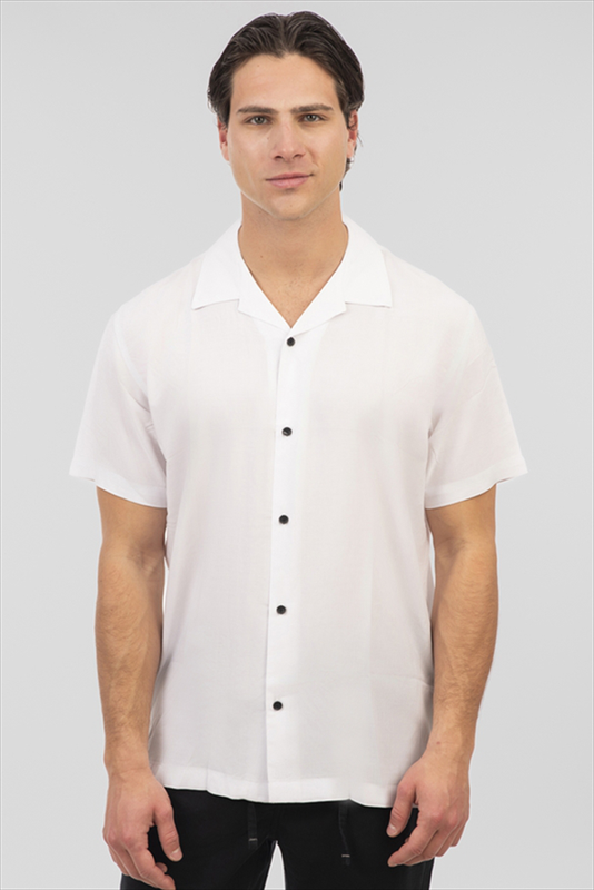 Rebase viscose short sleeve shirt-null