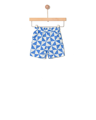 Βερμουδακι λινο triangles strong blue