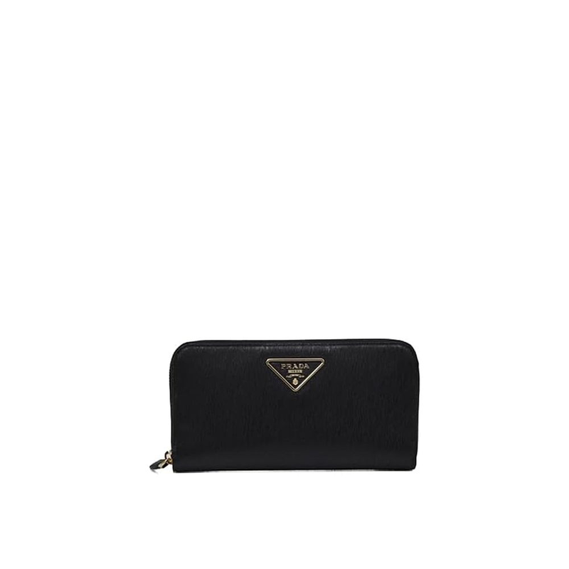 Black calfskin wallet-null
