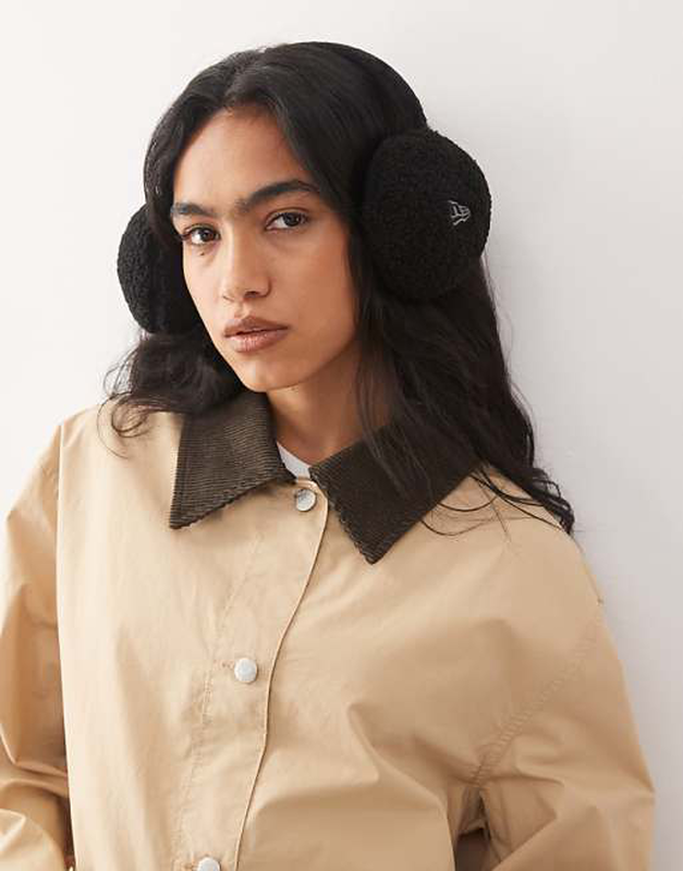 New era borg black ear muffs unisex-null