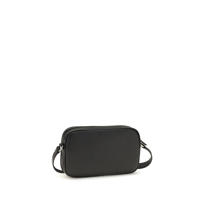 Black calf leather bos taurus shoulder bag-null