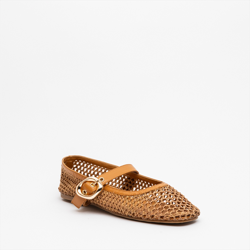 Miss belgini woven mary jane ballerina pumps-null