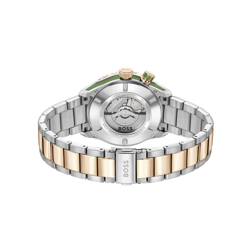 Gray stainless steel dress watch-null