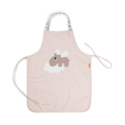 Done by deer waterproof kids apron happy clouds - powder, , medium