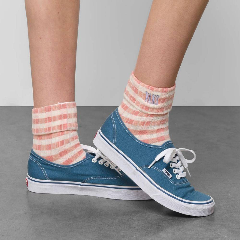 Mixed up gingham socks image number null