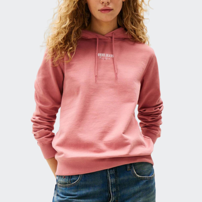 Womens regural logo hoodie, Pink, medium