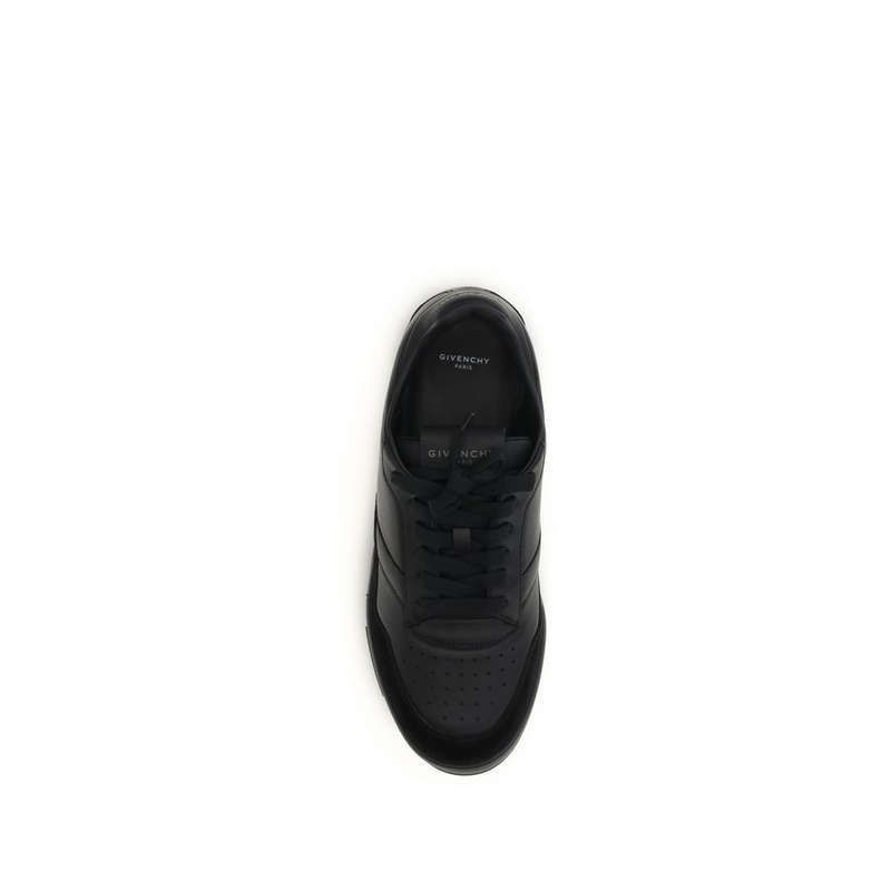 Black calf leather bos taurus low top sneakers-null
