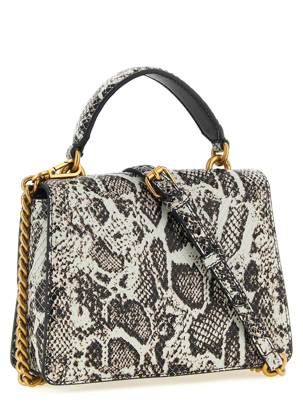 Gray calfskin handbag-null
