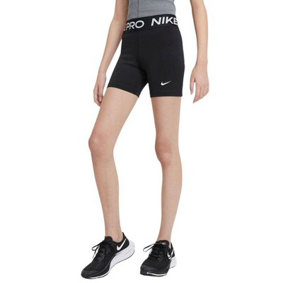 Pro girls 3in short, Black / White, medium