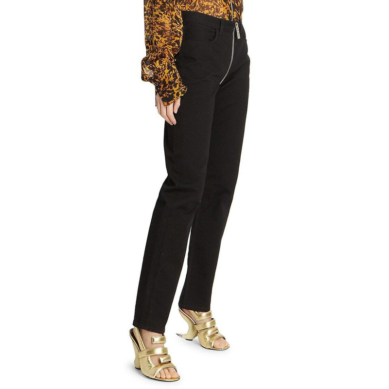 Black cotton skinny jeans-null