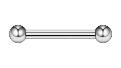 Surgical steel barbell industrial ball silver, , medium