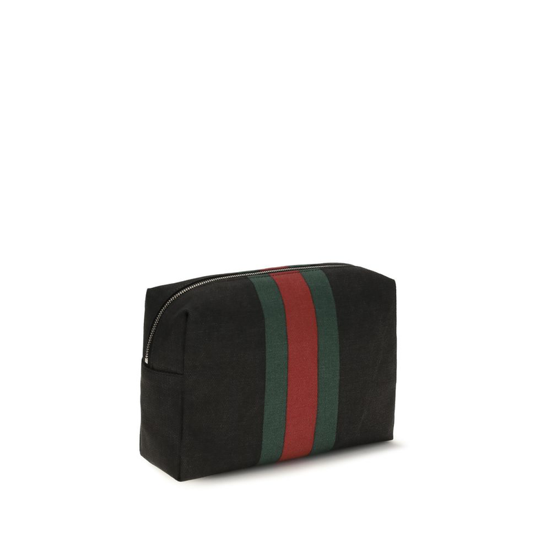 Black cotton handbag-null