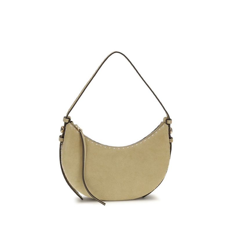 Beige calf leather bos taurus shoulder bag-null