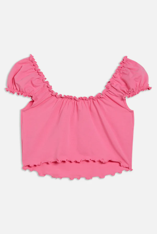 Juicy Couture frill crop top - pink-null