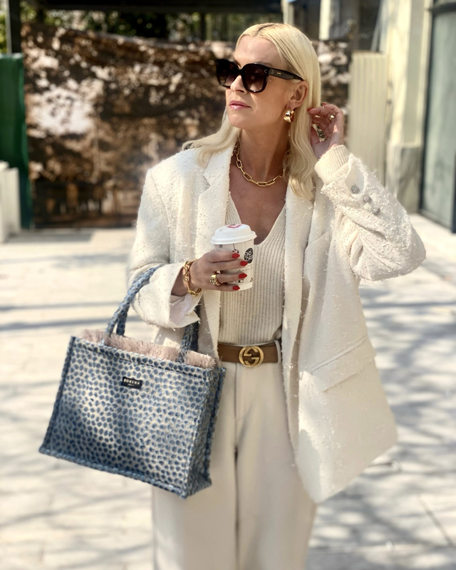 Cyclades medium tote by sorena handmade-null