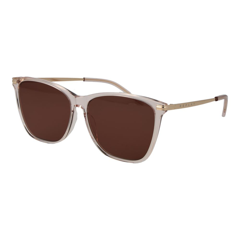 Beige plastic sunglasses-null